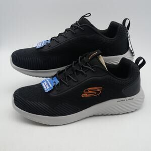 NEW Skechers Men's 10.5  Boulder Slip-On Sneakers Shoes Black Memory Foam